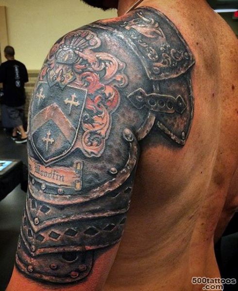 Top 90 Best Armor Tattoo Designs For Men   Walking Fortress_24