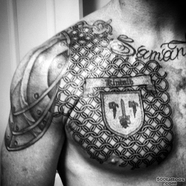 Top 90 Best Armor Tattoo Designs For Men   Walking Fortress_28