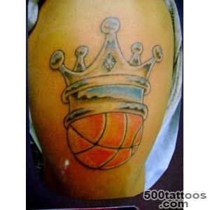 3d womentattoocom Basketball crown tattoos_41