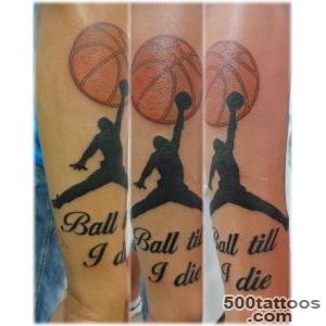 amazing basketball tattoo design with wing style on arm  Tattoo _42