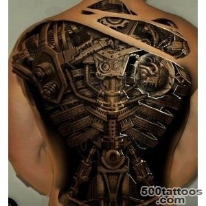 30 Best Photo Patterns Of Biomechanical Tattoos_10