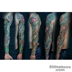 Metal Hand Biomechanical tattoo sleeve by Vasili Pankov  Best _39