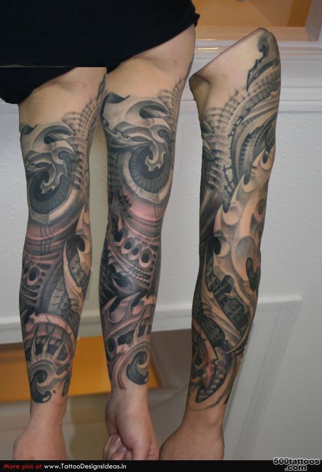 Biomechanics Leg Tattoo Designs   Tattoes Idea 2015  2016_15