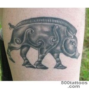 Various Meanings of Wild Boar Tattoos  Cool Animal Tattoos_30
