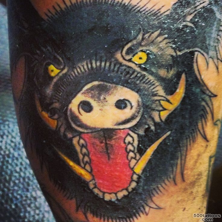 Boar tattoo by Justin Spann  Beautiful Tattoos  Pinterest ..._44