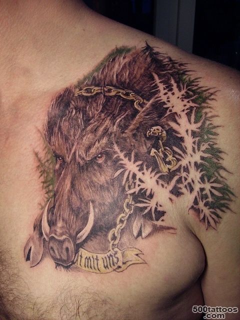 Boar tattoo  Tattoo  Pinterest  Tattoos and body art_3