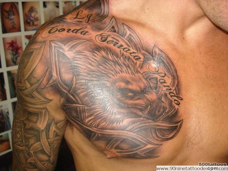 Boar tattoo  Tattoo  Pinterest  Tattoos and body art_11