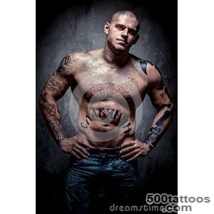 Muscular Young Man With Many Tattoos Stock Photos Image 27659583 _45