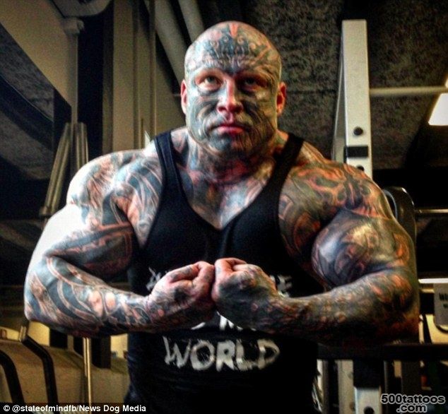 Danish weightlifter Jens Dalsgaard has 40 tattoos and weighs 20 ..._18