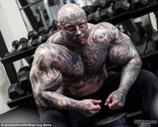 Danish weightlifter Jens Dalsgaard has 40 tattoos and weighs 20 ..._50