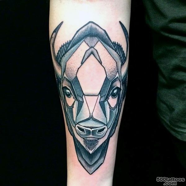 70 Bison Tattoo Designs For Men   Buffalo Ink Ideas_25