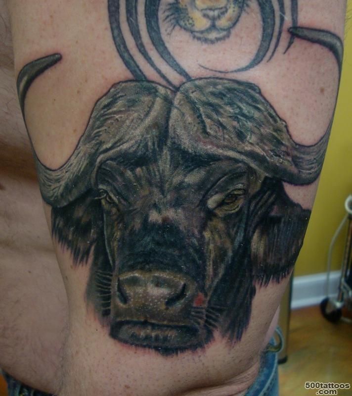 Paradise Tattoo Gathering  Tattoos  Black and Gray  Cape Buffalo_11
