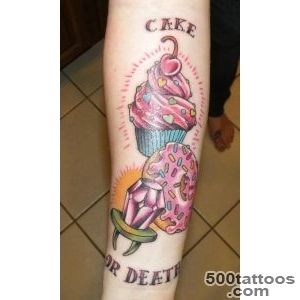 Cake tattoo design, idea, image