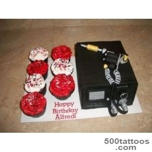 Tattoo Machine amp Gun Cake By cakesbykayla on CakeCentralcom _20