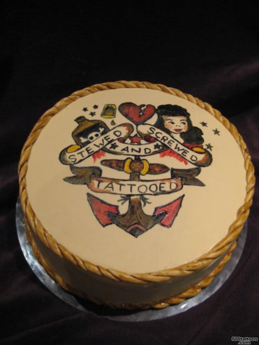 Old School Sailor Jerry Tattoo Cake_36