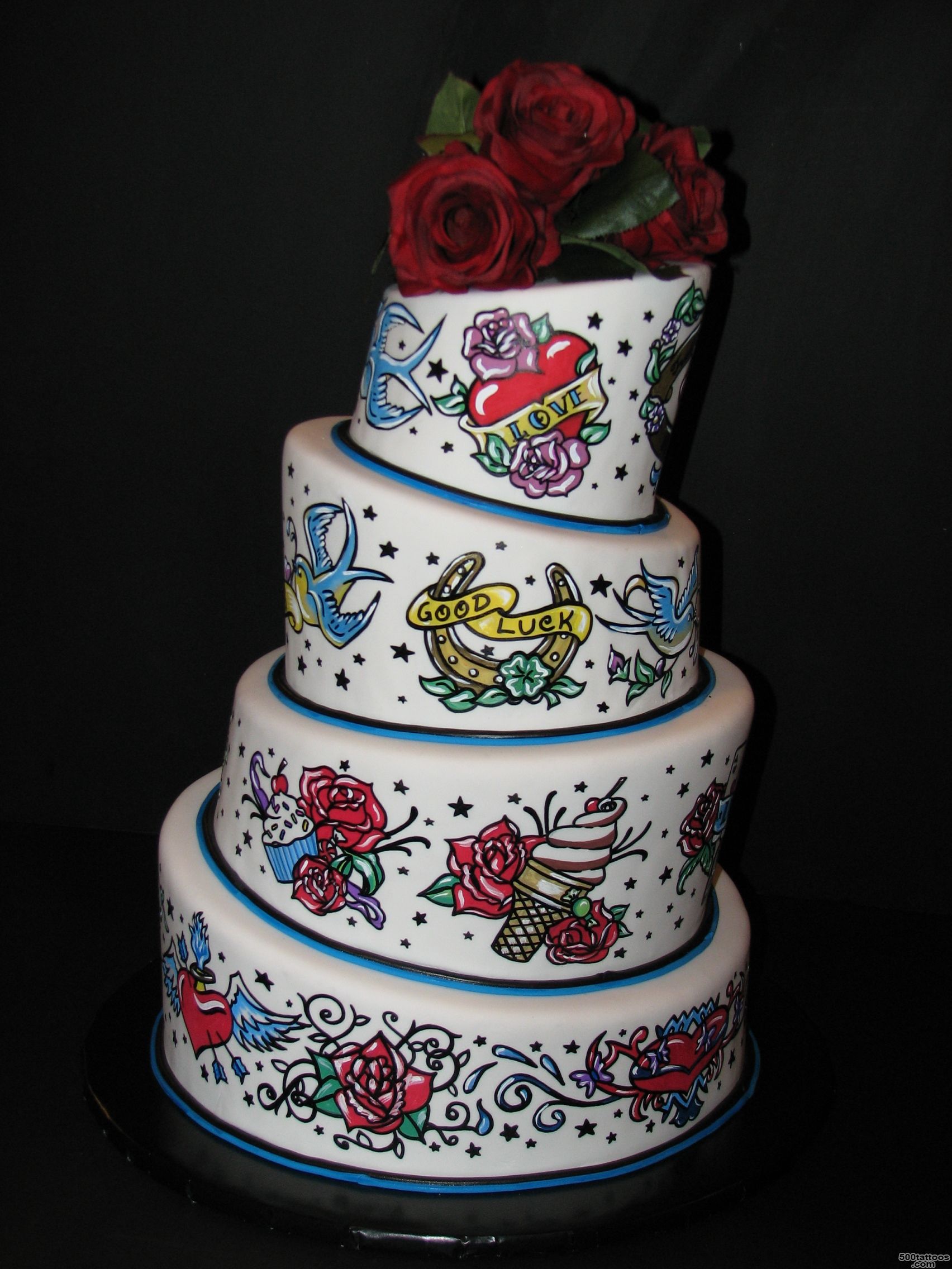 Pin Specialty Cake Tattoo Inspiration Tiered on Pinterest_3