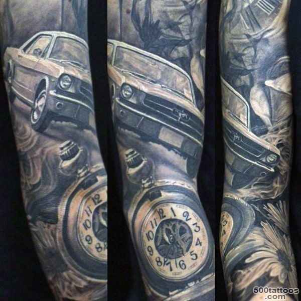 70 Car Tattoos For Men   Cool Automotive Design Ideas_3