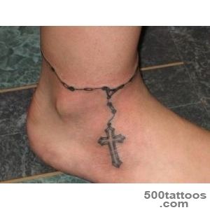 25 Exceptional Ankle Bracelet Tattoos  CreativeFan_27