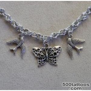 Necklace, Chainmaille, Harry Styles Tattoo inspired, Butterfly and _42