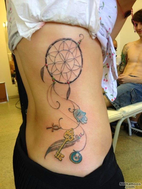 60 Dreamcatcher Tattoos to Keep Bad Dreams Away_12
