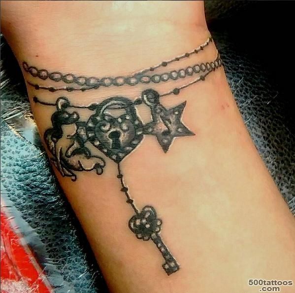 Charm Bracelet tattoos Best Designs Collection_34