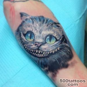 55+ Awesome Cheshire Cat Tattoos_4
