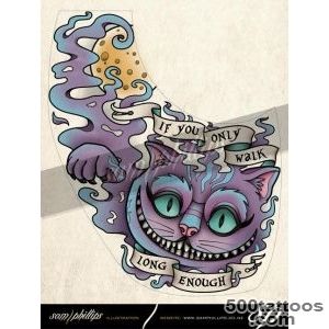 Cheshire Cat Foot Tattoo   Sam Phillips   Artist  Illustrator _45