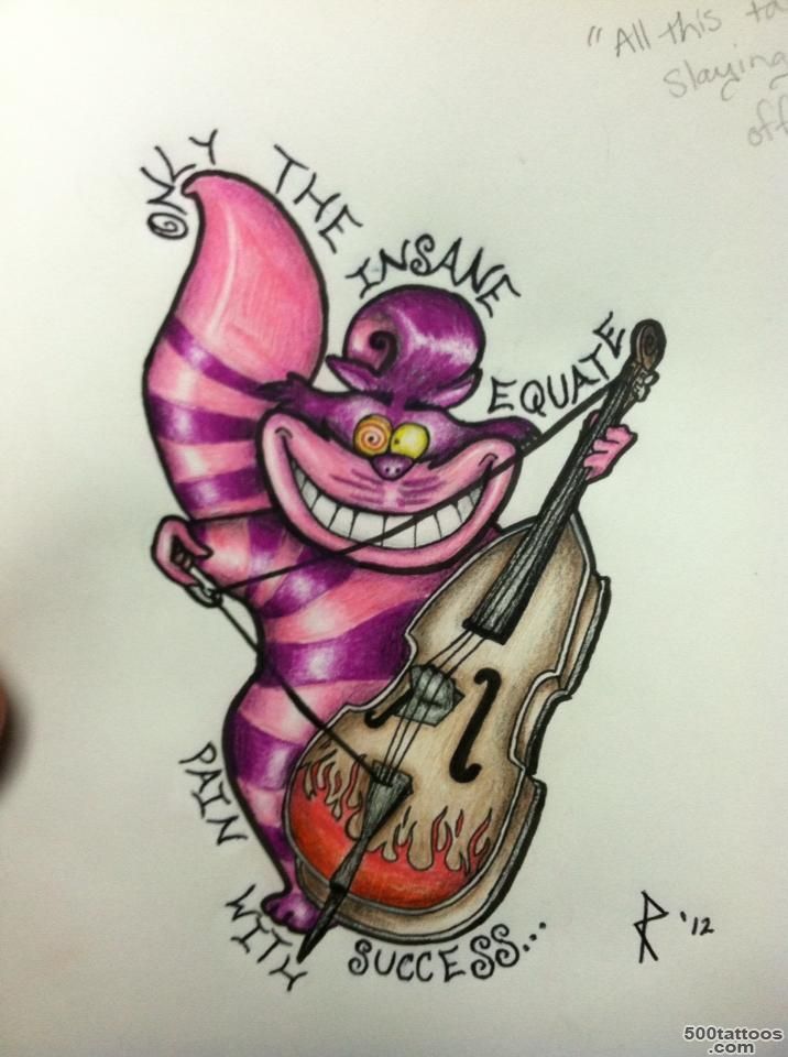 8+ Cheshire Cat Tattoo Designs_38
