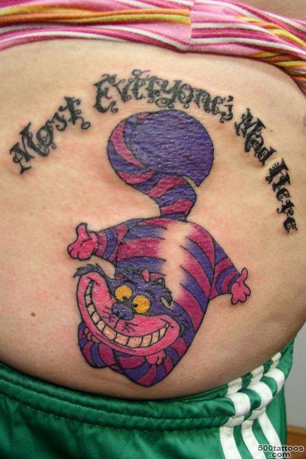 55+ Awesome Cheshire Cat Tattoos_21
