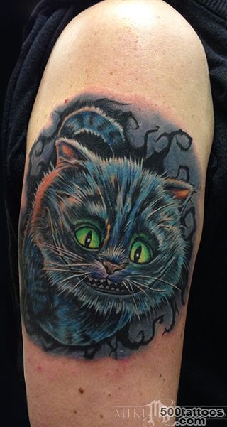 Cheshire Cat Tattoo by Mike DeVries  Tattoos_46