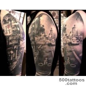 City tattoo design, idea, image