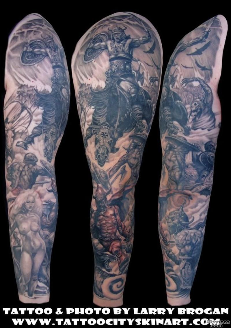 Tattoo City Studio  Tattoos  Half Sleeve  Frank Frazetta Sleeve_7