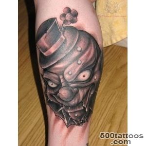 scary clown tattoo  Tattoo ideas  Pinterest  Creepy Tattoos _22