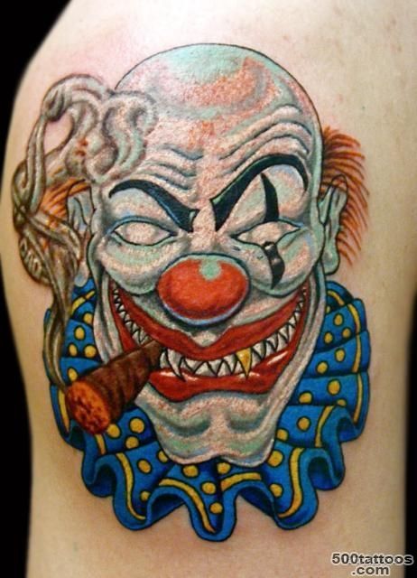 70+ Awesome Clown Tattoos_8
