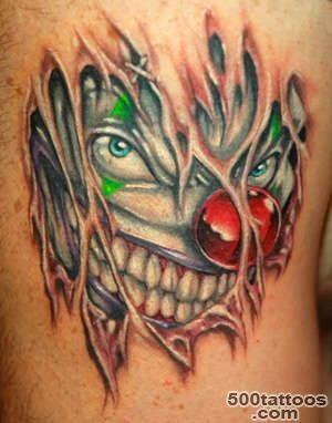 70+ Awesome Clown Tattoos_18