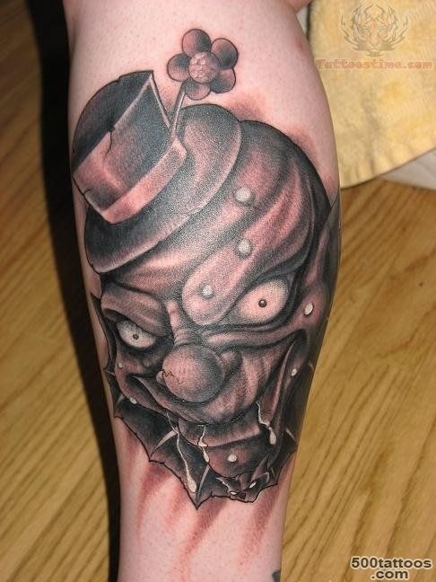 scary clown tattoo  Tattoo ideas  Pinterest  Creepy Tattoos ..._22