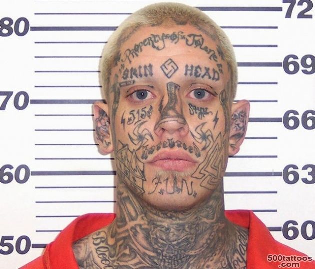 face #tattoo criminal  Crazy shit  Pinterest  Face Tattoos ..._17