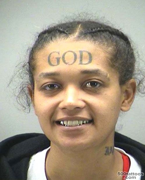 Mugshots of American criminals with tattoos on their foreheads ..._20
