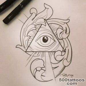 10+ Latest Pyramid Tattoo Designs And Ideas_34