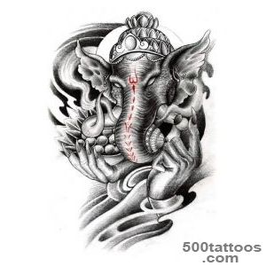 18+ Latest Lord Ganesha Tattoo Designs_15