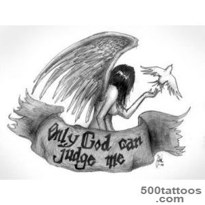 20 Superb Only God Can Judge Me Tattoo Designs_37