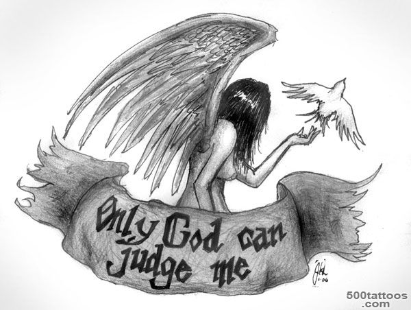 20 Superb Only God Can Judge Me Tattoo Designs_37