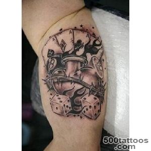 Grey Ink Dice Tattoo On Palm  Fresh 2016 Tattoos Ideas_36