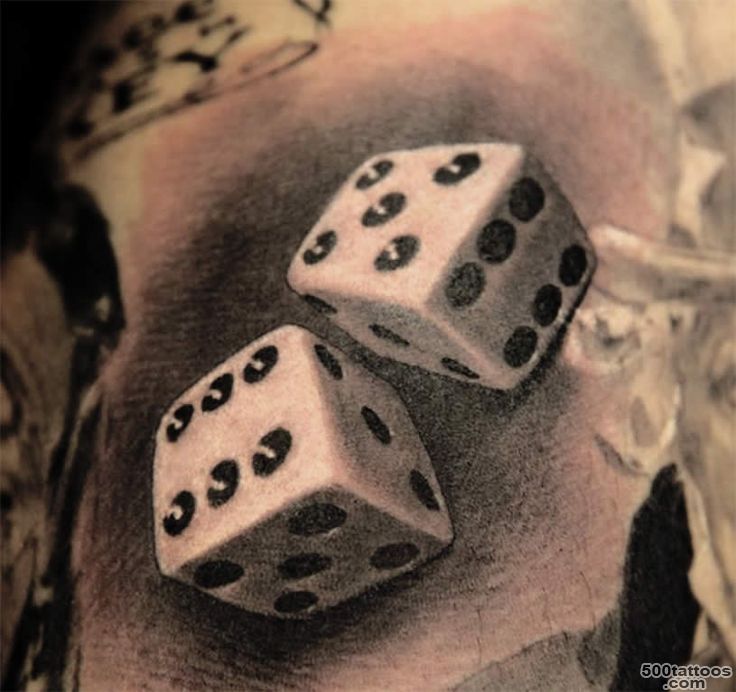 1000+ ideas about Dice Tattoo on Pinterest  Gambling Tattoos ..._1