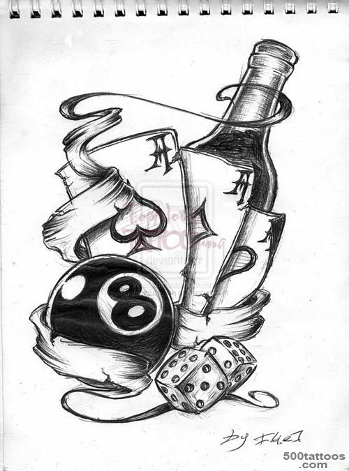 1000+ images about Tattoo. on Pinterest  Old School Tattoos, Dice ..._13