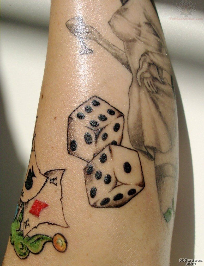 Dice Dagger Tattoo On Arm  Fresh 2016 Tattoos Ideas_4