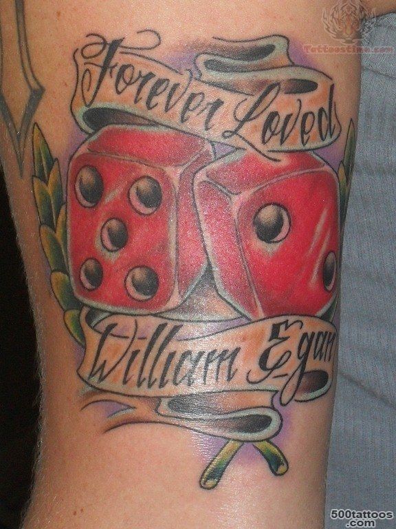 Dice Tattoos, Designs And Ideas  Page 9_16