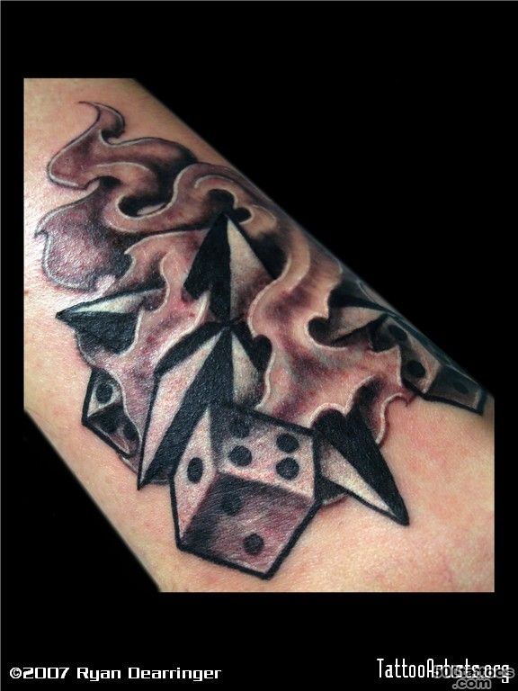 Dice Tattoos, Designs And Ideas  Page 41_38