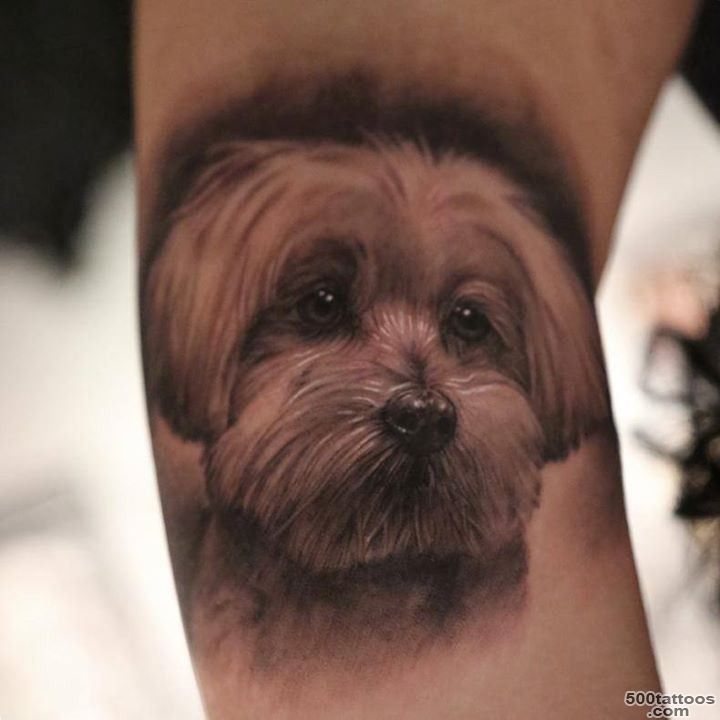 Cute Puppy Dog Tattoo  Fresh 2016 Tattoos Ideas_27
