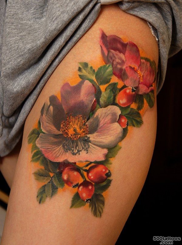 65+ Beautiful Flower Tattoo Designs  Art and Design_4